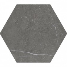 Керамогранит матовая Love Affairs 116991 Petra Hexagon Charcoal 23x20 8.5мм  серый WOW