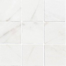 Керамогранит матовая Gea 120288 Carved Calacatta 12x12 8.5мм  белый WOW