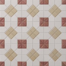 Керамогранит матовая Tesserae 127475 Suit Grana 28x28 8.5мм  белый WOW