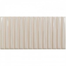 Керамическая плитка глянцевая Sweet Bars Deep White 25x13 8.5мм  белый WOW