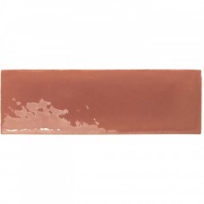 Керамогранит глянцевая Rebels 129062 Terracotta Gloss 15x5 8.5мм  красный WOW