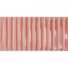 Керамогранит глянцевая Colour Notes 133163 Bars Rosemist 25x13 10.5мм  красный WOW