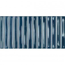 Керамогранит глянцевая Colour Notes 133162 Bars Indigo 25x13 10.5мм  синий WOW
