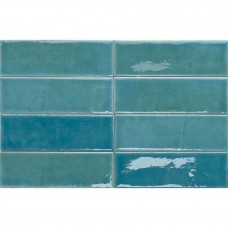 Керамогранит глянцевая Colour Notes 132970 Azur 13x4 8.5мм  голубой WOW