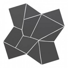 Керамогранит матовая Trencadis 134263 Gaudi Basalt 26x26 8.5мм  черный WOW