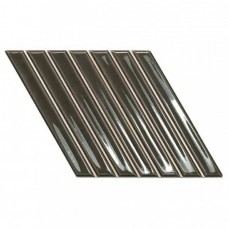 Керамическая плитка глянцевая Spike Bars 135017 A Ebony Gloss 26x15 10.5мм  черный WOW