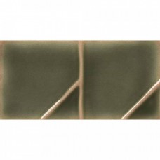 Декор глянцевая Yoko 134630 Origami Moss 13x6 9.5мм  зеленый WOW