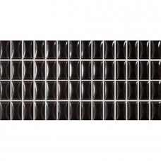 Керамическая плитка глянцевая 3D Bars 135549 Bevel Onix Gloss 25x13 8мм  черный WOW