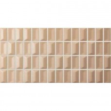 Керамическая плитка матовая 3D Bars 135545 Diamond Topaz Matt 25x13 8мм  бежевый WOW