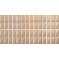 Керамическая плитка матовая 3D Bars 135554 Bevel Topaz Matt 25x13 8мм  бежевый WOW
