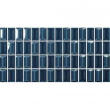Керамическая плитка глянцевая 3D Bars 135542 Diamond Sapphire Gloss 25x13 8мм  синий WOW