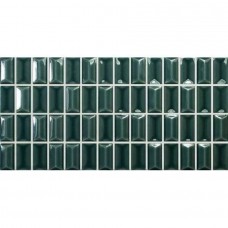 Керамическая плитка глянцевая 3D Bars 135543 Diamond Emerald Gloss 25x13 8мм  зеленый WOW