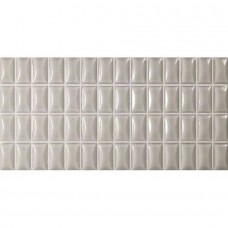 Керамическая плитка глянцевая 3D Bars 135553 Bevel Pearl Gloss 25x13 8мм  серый WOW