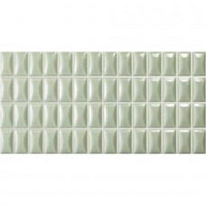 Керамическая плитка глянцевая 3D Bars 135550 Bevel Jade Gloss 25x13 8мм  зеленый WOW