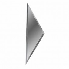 Зеркальная плитка глянцевая РЗС1-01(б) Полуромб Боковой 34x10 10мм  серебряный ДСТ
