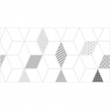 Керамическая плитка матовая Тренд 7 Тип 3 Белая 60x30 9.5мм  белый Керамин