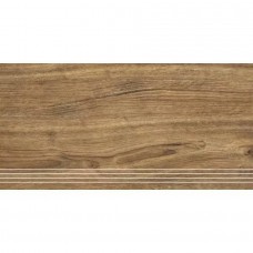 Ступень матовая Ноттингем 4 60x30 10мм  коричневый Керамин