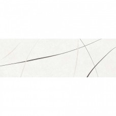 Керамическая плитка матовая Флокк 7С белый 90x30 10мм  Керамин