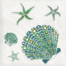 Декор матовая Smalto 924221 Mare 2 Bianco 15x15 7мм  белый Керлайф