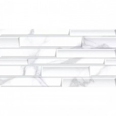 Керамическая плитка матовая Calacatta Bianco Bricks Rel. 33 63x32 9.5мм  белый Керлайф