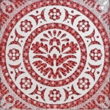 Вставка глянцевая Аллегро Восточные Узоры Бордовый 8x8 9мм  красный Нефрит Керамика