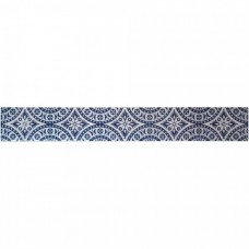 Бордюр глянцевая Аллегро Восточные Узоры синий 40x6 9мм  Нефрит Керамика