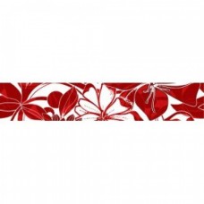 Бордюр глянцевая Кураж-2 05-01-1-76-00-45-084-0 Жаклин красный 40x8 8мм  Нефрит Керамика