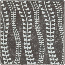 Керамогранит матовая Marble Black Motif №4 10x10 10мм  белый Плитка Антика