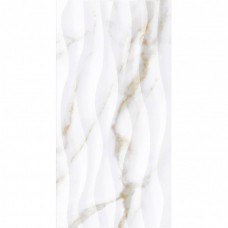 Керамическая плитка глянцевая Дафнис TP3660SWAY Рельеф Ректификат 60x30 8.5мм  белый Тянь-Шань