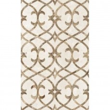 Декор глянцевая Глория 10301002102 Бежевый 01 40x25 8мм  белый Шахтинская плитка