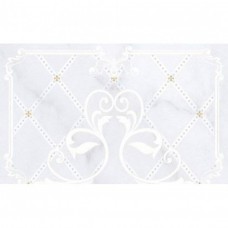 Декор глянцевая Милана 10300000190 Светло-Серый 01 40x25 8мм  серый Шахтинская плитка