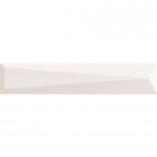 Керамическая плитка матовая Up 192081 Lingotto White Matte 25x5 15мм  белый Ava Ceramica