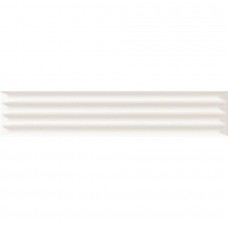 Керамическая плитка матовая Up 192121 Cannettato White Matte 25x5 9мм  белый Ava Ceramica