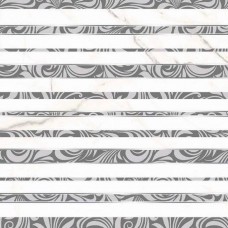 Декор глянцевая Мартиника D 60x30 9мм  серый Axima