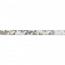 Бордюр глянцевая Андалусия Геометрия I1 50x4 8мм  серый Axima