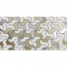 Декор глянцевая Андалусия Геометрия D1 50x25 8мм  белый Axima