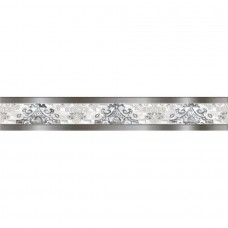 Бордюр глянцевая Венеция G Серая 60x9 9мм  серый Axima