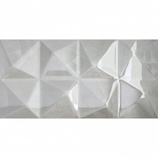 Керамическая плитка глянцевая Нормандия Светлая Рельеф 60x30 9мм  серый Axima