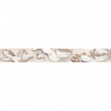 Бордюр сатинированная Amati 584191004 Plumeria Beige 51x6 9мм  бежевый Azori
