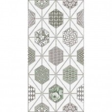 Декор сатинированная Devore 587192002 Light Geometria 63x32 9мм  серый Azori
