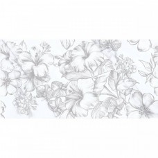 Керамическая плитка матовая Carrara 00-00108694 Flowers 63x32 9.5мм  белый Azori
