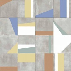 Керамогранит матовая Play PF60003482 Edge Mix Multicolor 20x20 9мм  серый ABK