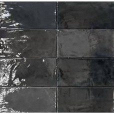 Керамическая плитка глянцевая Poetri Colors PF60011535 Smoke N 15x8 8.5мм  черный ABK