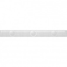 Бордюр глянцевая Нежность 05-01-1-57-03-11-350-0 Бежевый 50x5 9мм  серый Belleza