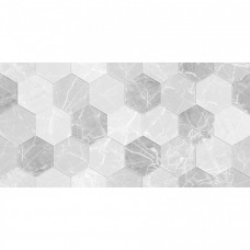 Декор глянцевая Дайкири Белый 60x30 9мм  серый Beryoza Ceramica