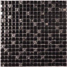 Мозаика глянцевая Dallas (1.5x1.5) 30x30 8мм  черный Bonaparte