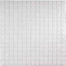 Мозаика глянцевая Simple White (2x2) 33x33 4мм  белый Bonaparte