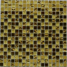 Мозаика глянцевая Mirror Gold 30x30 4мм  золотой Bonaparte