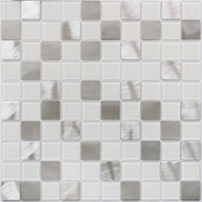 Мозаика глянцевая Titan Silver (3x3) 32x32 4мм серый Bonaparte Мозаика глянцевая Titan Silver (3x3) 32x32 4мм серый Bonaparte