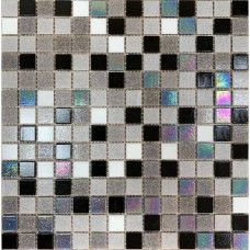 Мозаика глянцевая Boston (2x2) 33x33 4мм  серый Bonaparte